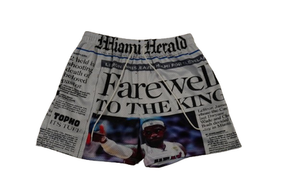 Lebron Newspaper mesh shorts