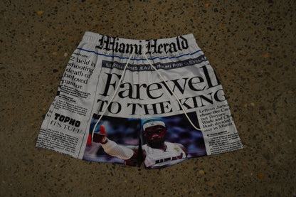 Lebron Newspaper mesh shorts